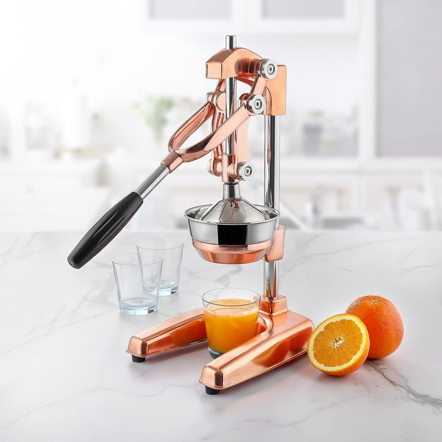 Sturdy and Durable Construction Extra Tall Professional Manual Citrus Press by Zulay Kitchen