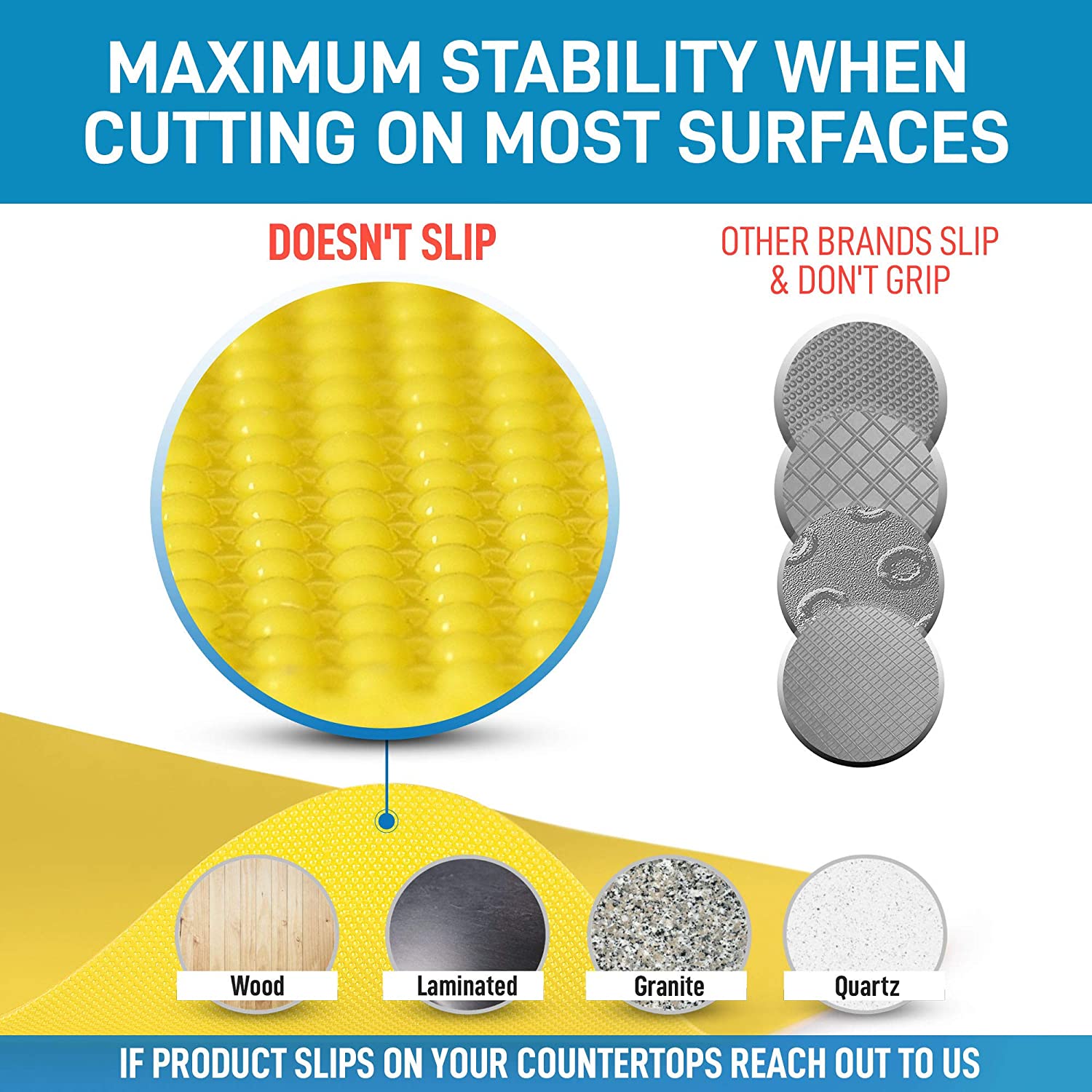 Non-slip Flexible Cutting Board Mats by Zulay Kitchen