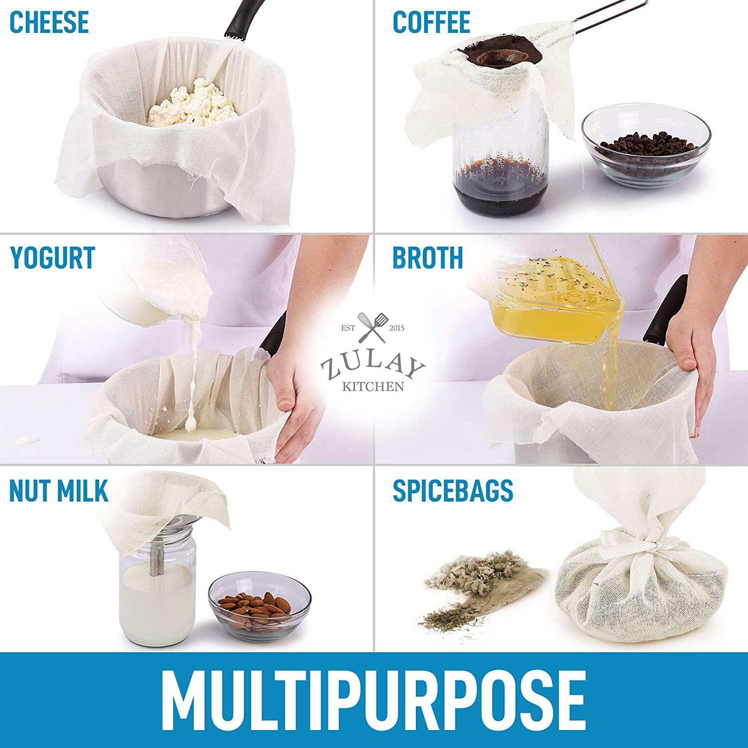 Mulitpurpose Food Grade Cotton by Zulay Kitchen