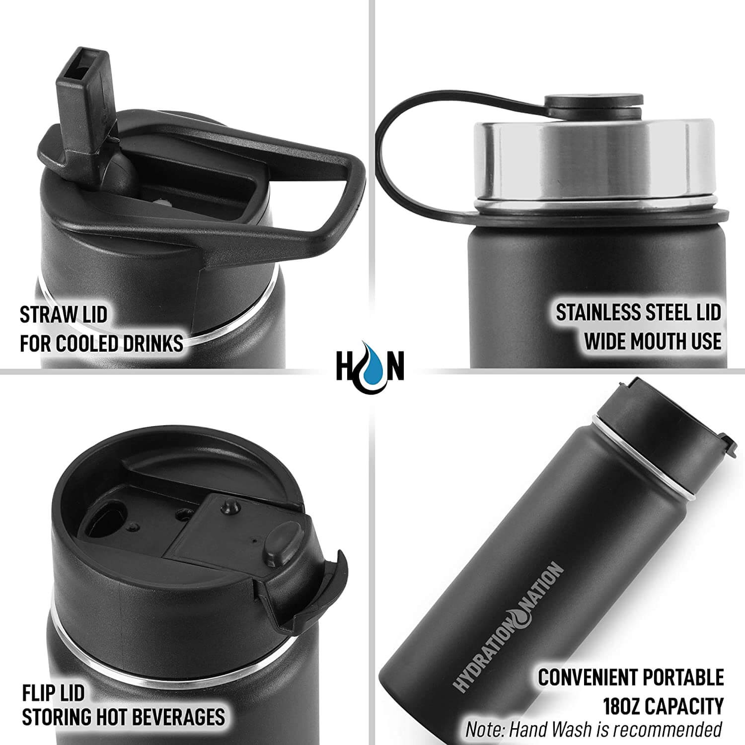 Stainless Steel Hydration Nation Thermo Insulated Water Bottle by Zulay Kitchen