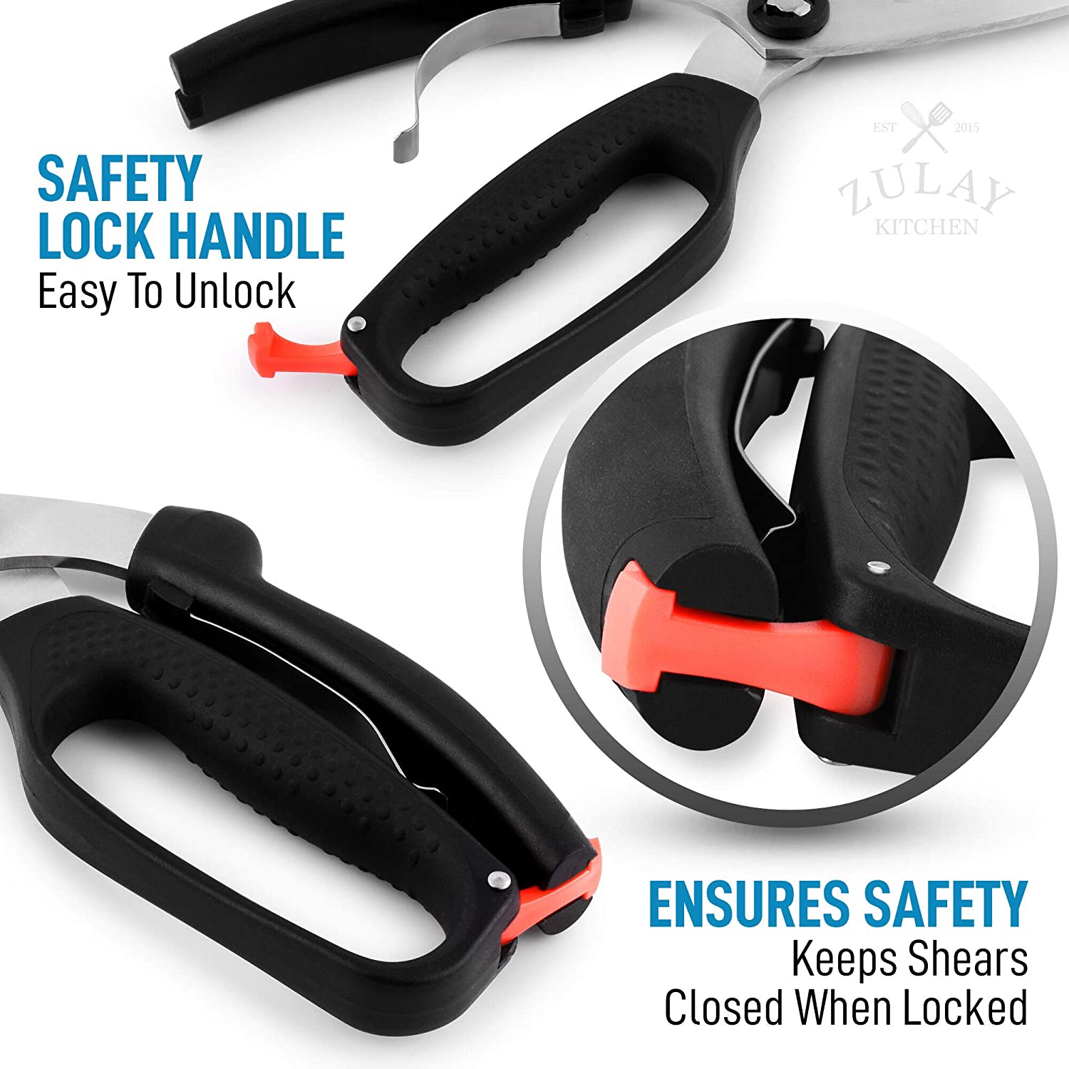 Safe and Easy to Use Poultry Shears by Zulay Kitchen
