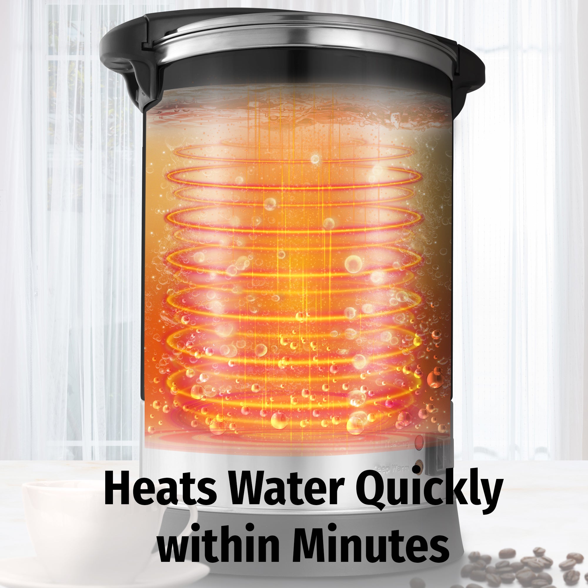 Coffee Urn Heats Water Quickly Within Minutes by Zulay Kitchen