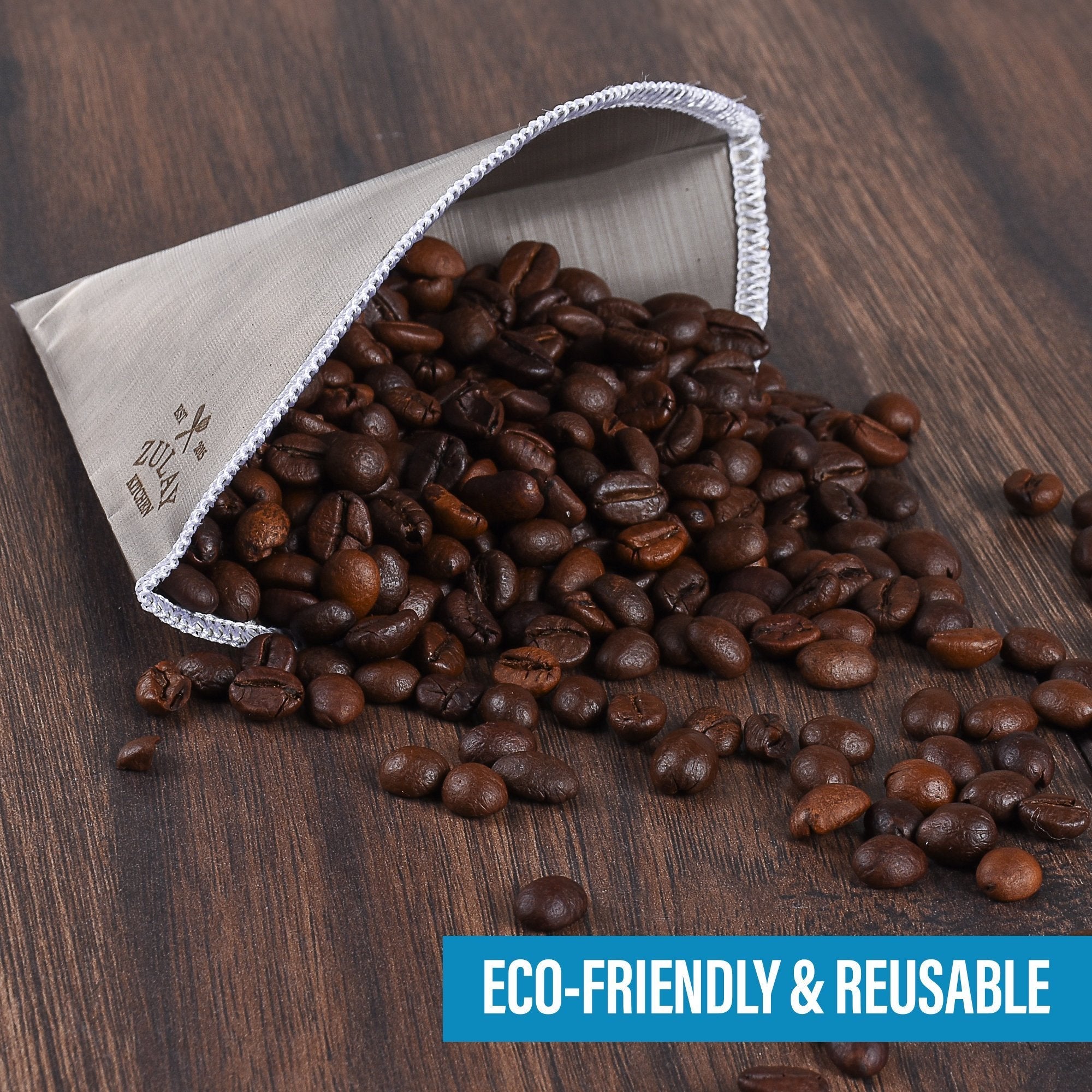 Eco-Friendly & Reusable Pour Over Coffee Filter by Zulay Kitchen