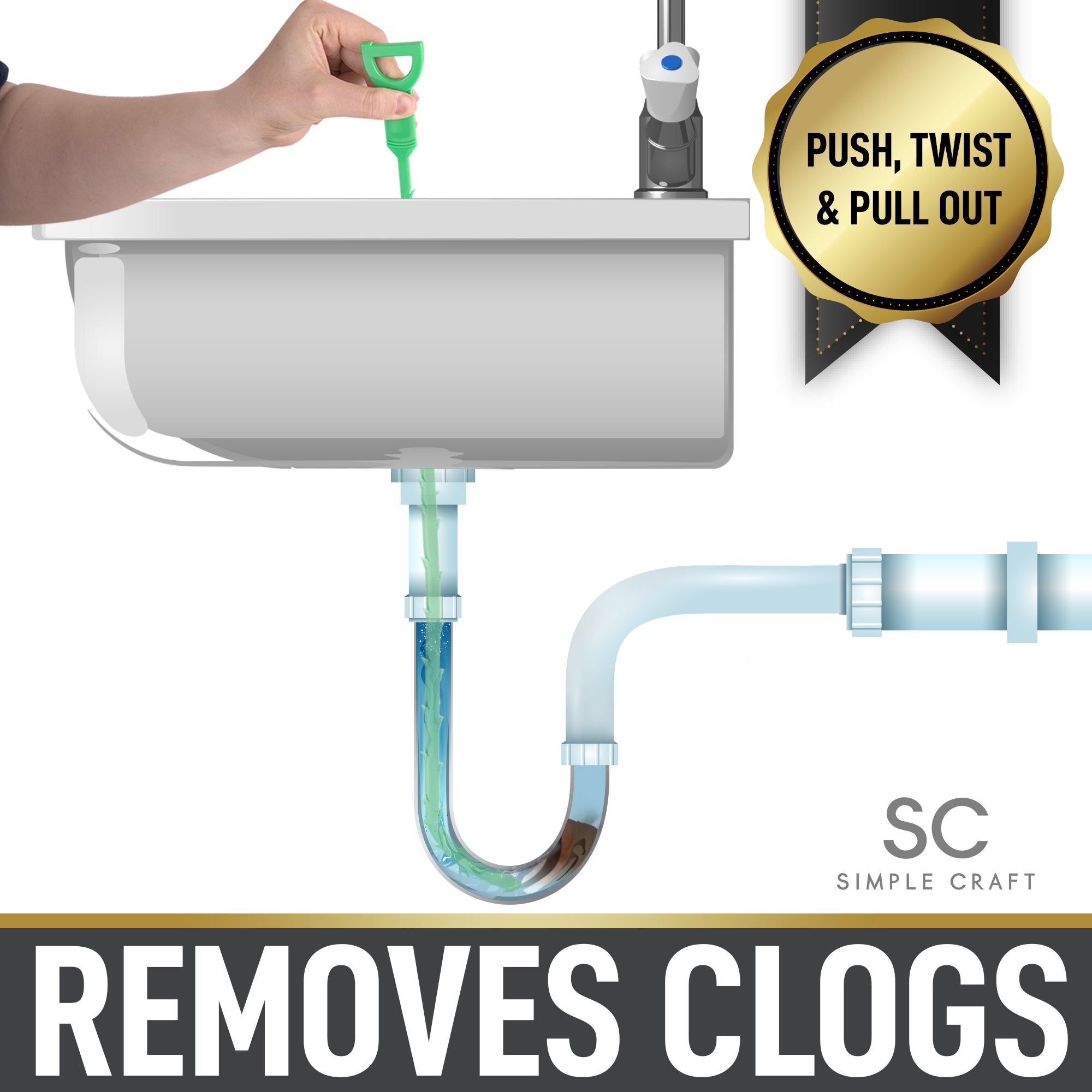 Removes Clog in an Instant by Zulay Kitchen