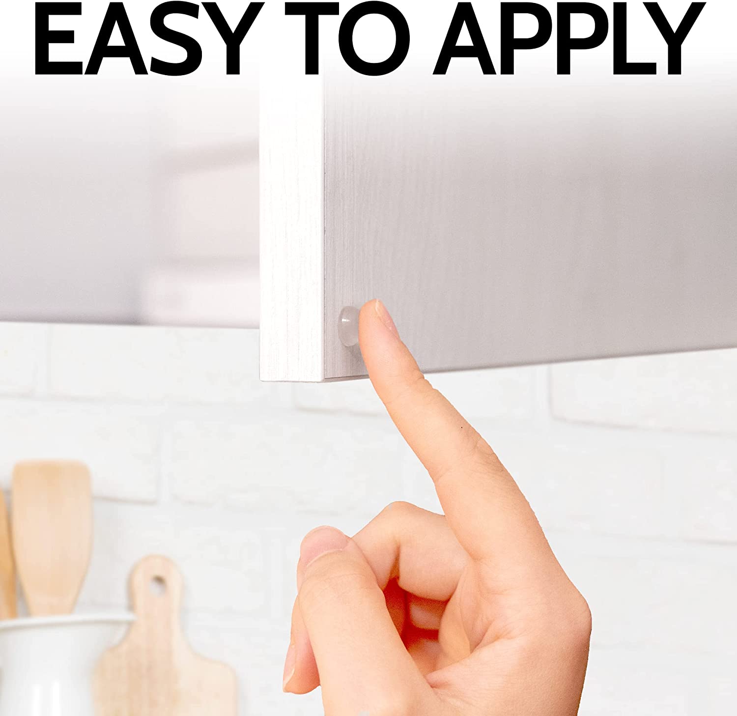Quick & Easy Installation Cabinet Bumpers Clear Adhesive Pads by Zulay Kitchen