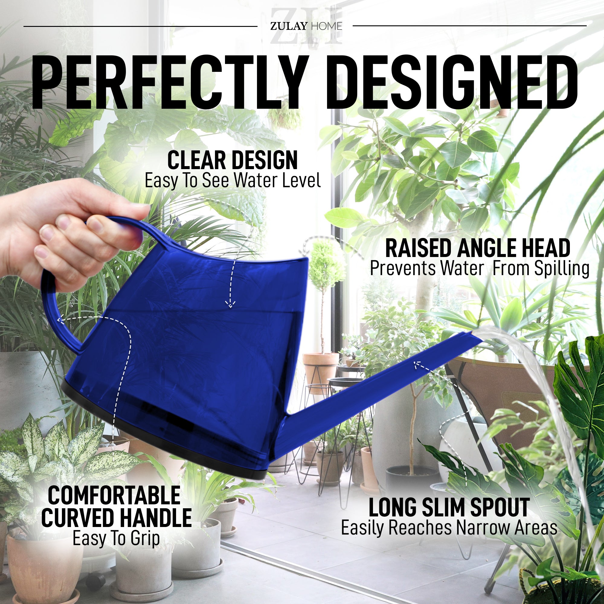 Elegant Design with Functionality Small Watering Can by Zulay Home