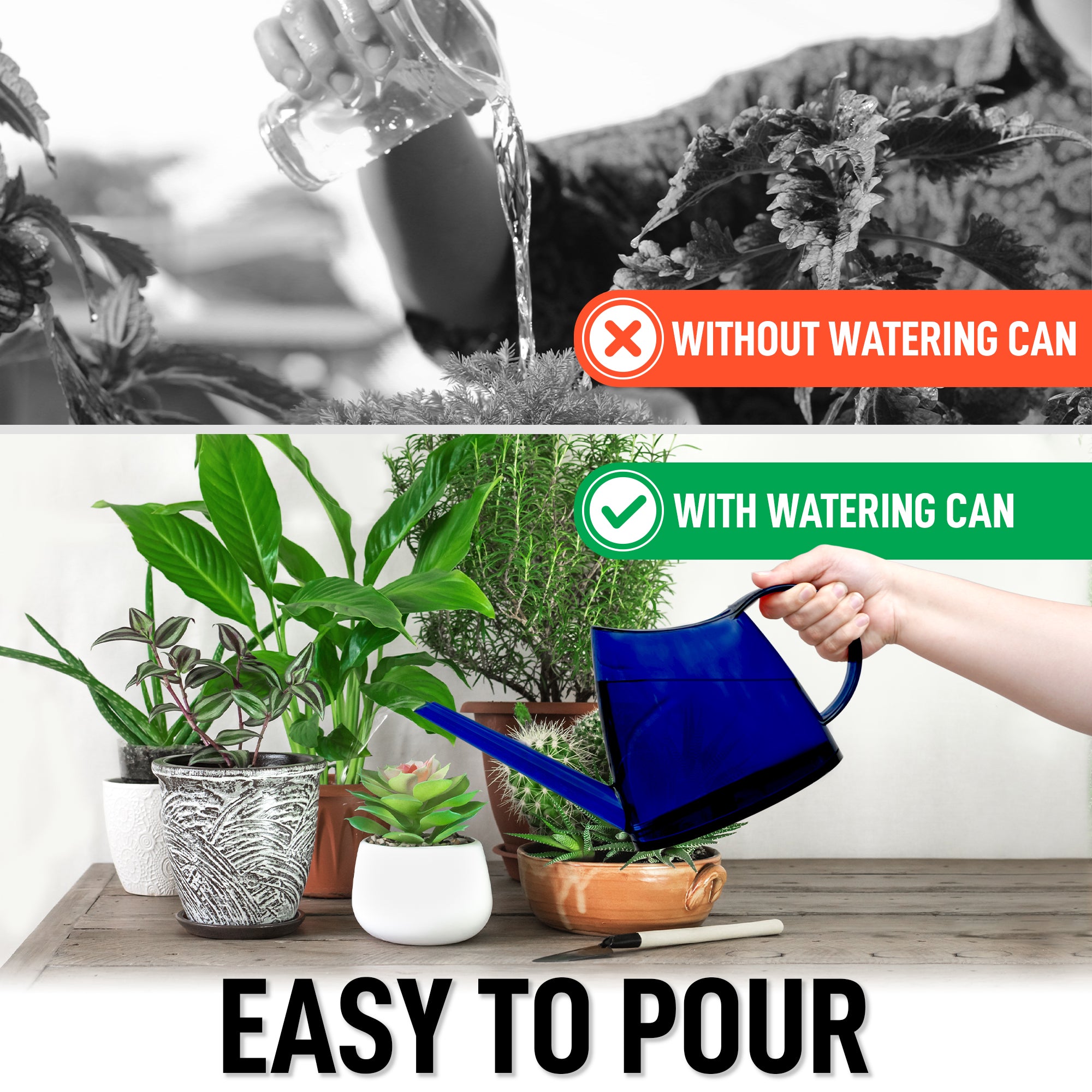 Easy to Pour Small Watering Can with Long Spout by Zulay Home