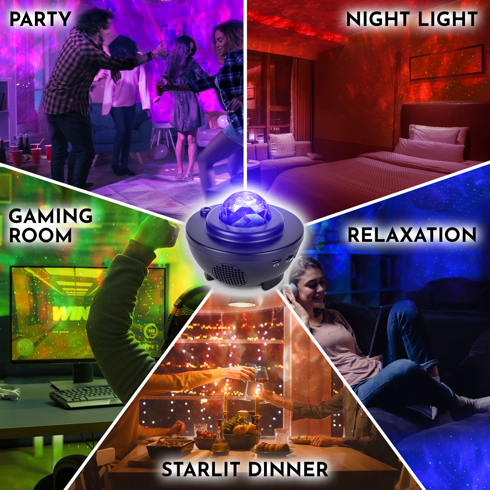 Transform Any Room into a Captivating Galaxy with Star Night Light Projector by Zulay Home