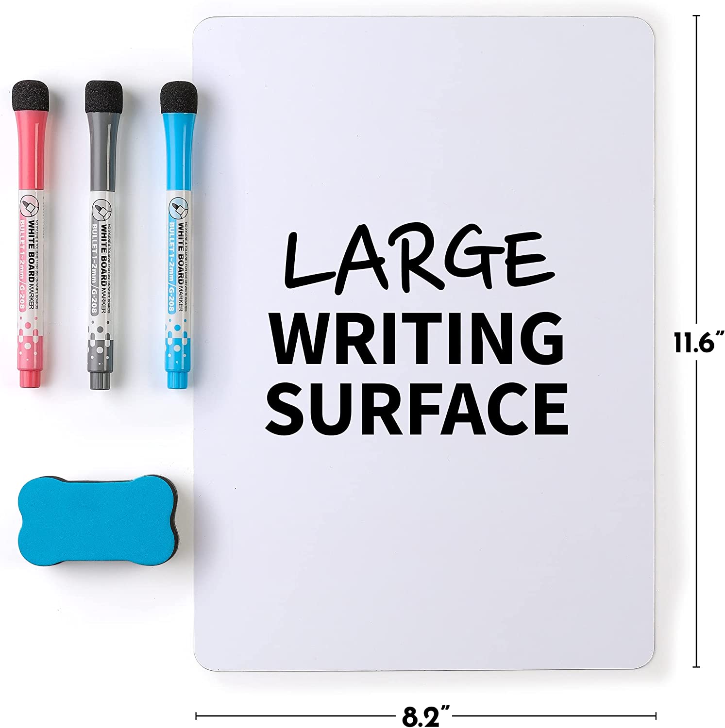 Fridge Magnetic Whiteboard with Large Writing Surface by Zulay Kitchen