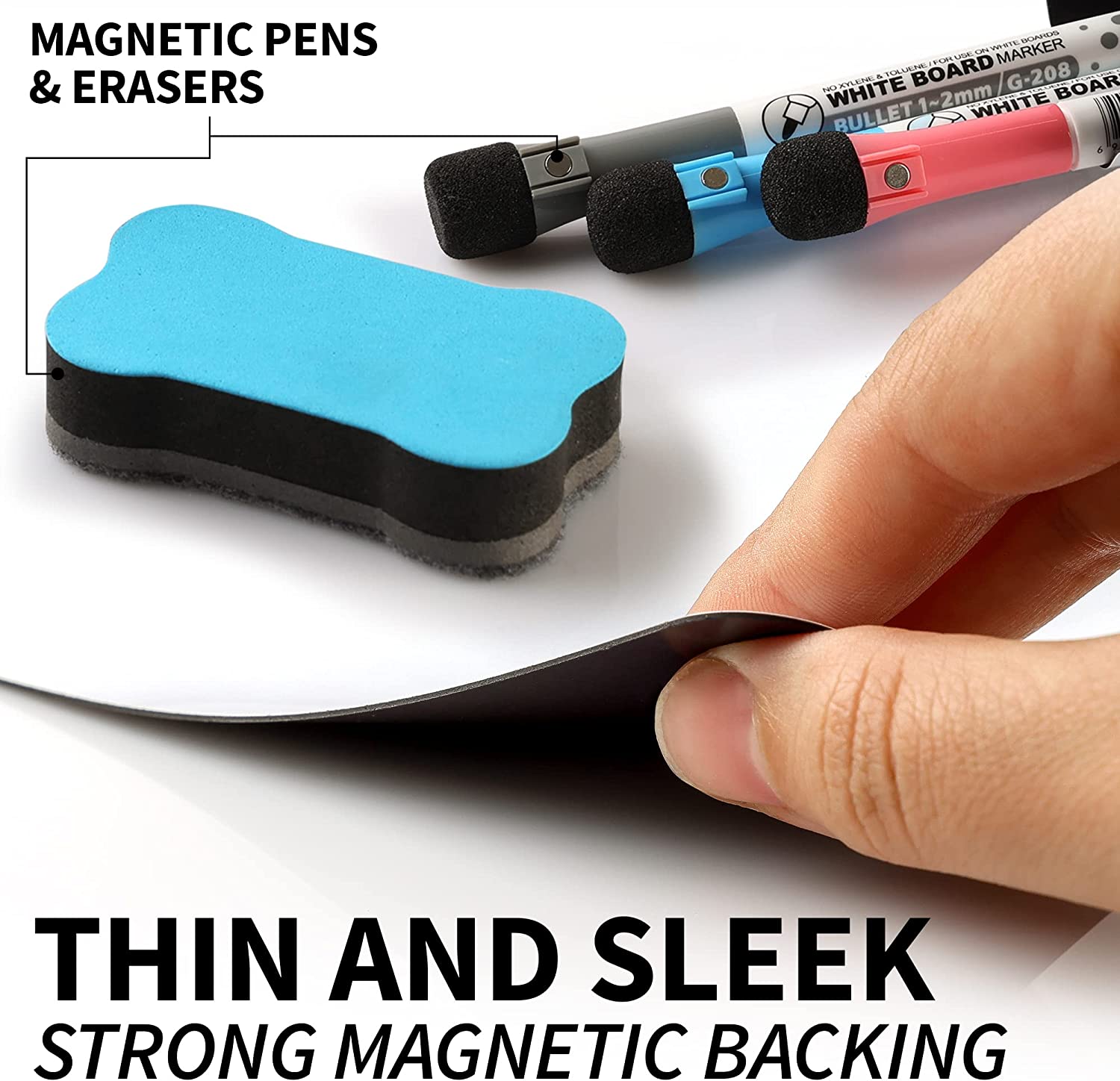 Thin And Sleek Magnetic Dry Erase Board Sheet by Zulay Kitchen