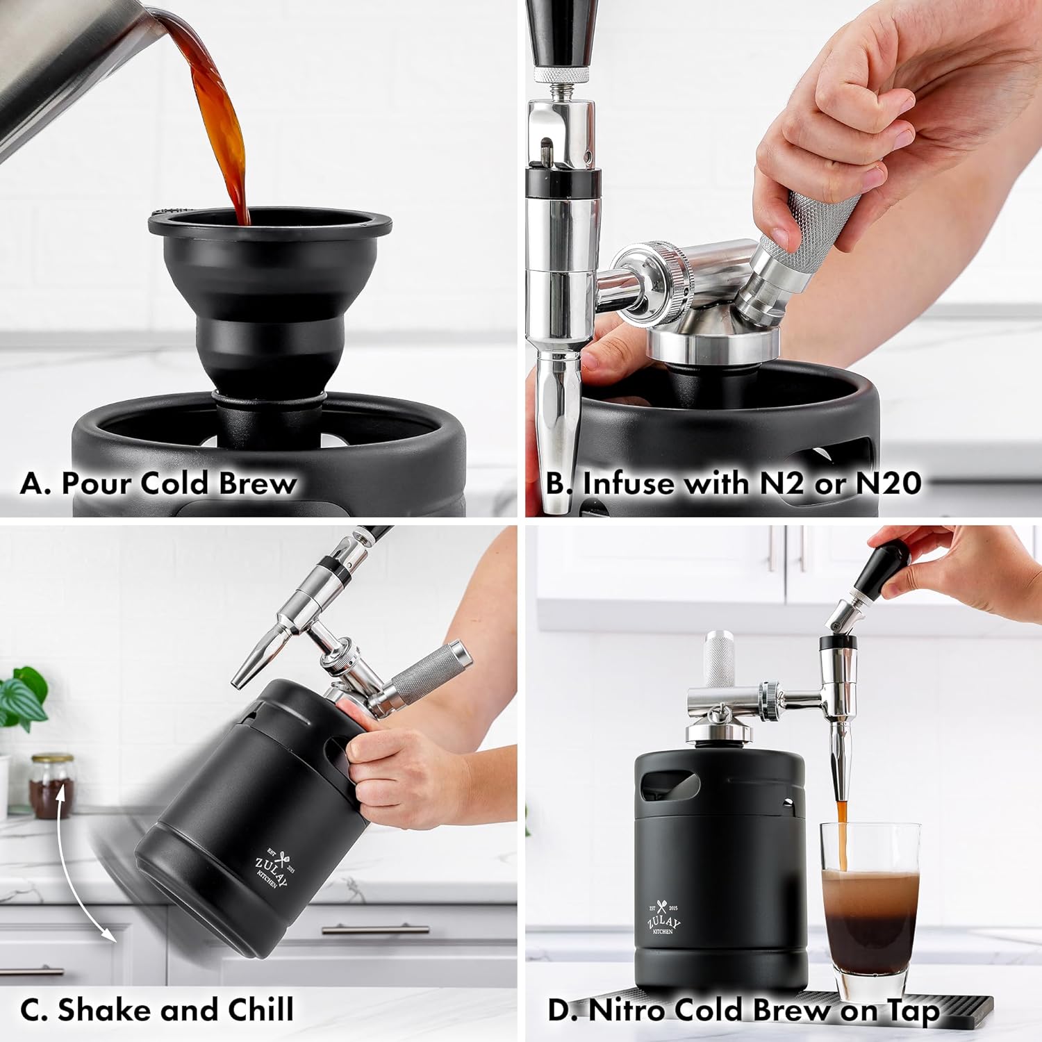 A Smooth and Precise Pour Cold Brew by Zulay Kitchen