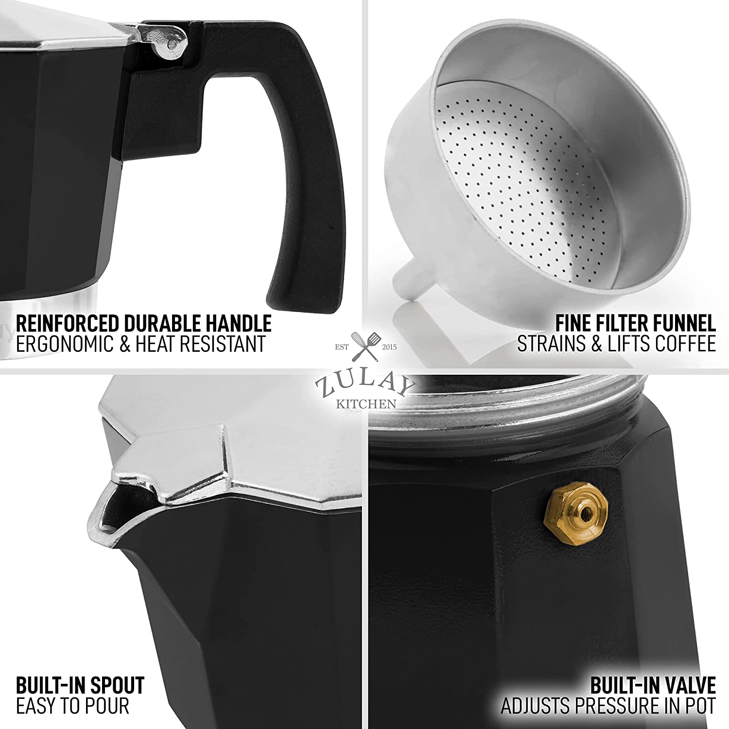 Italian Style Espresso Maker - Zulay KitchenZulay Kitchen
