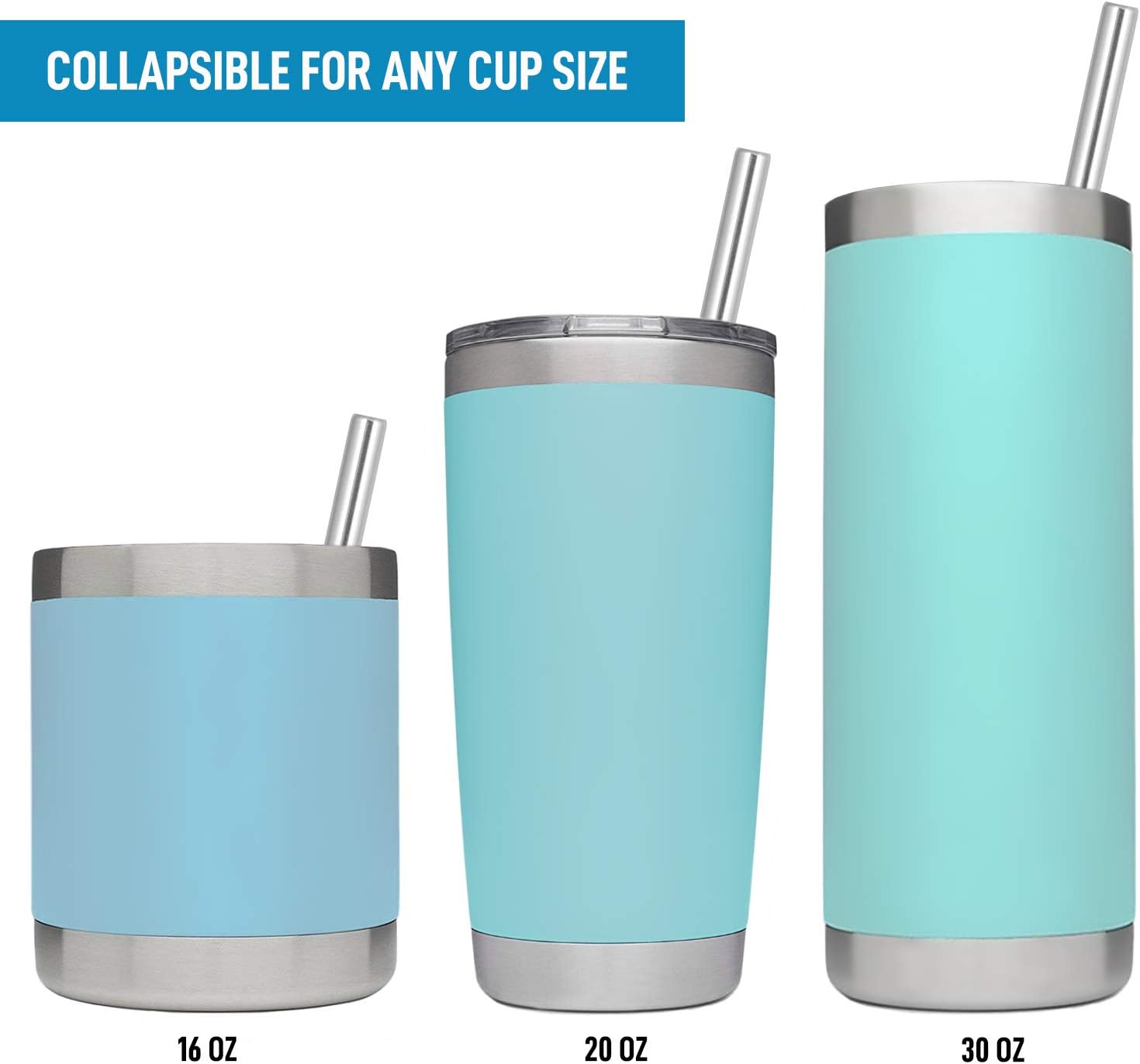 Adjustable Telescopic Straw For All Cup Sizes by Zulay Kitchen