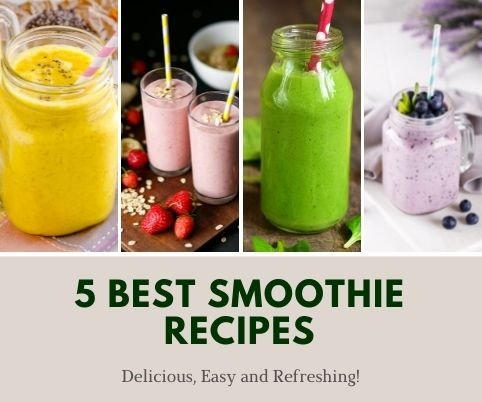 5 Best Smoothie Recipes - Zulay Kitchen