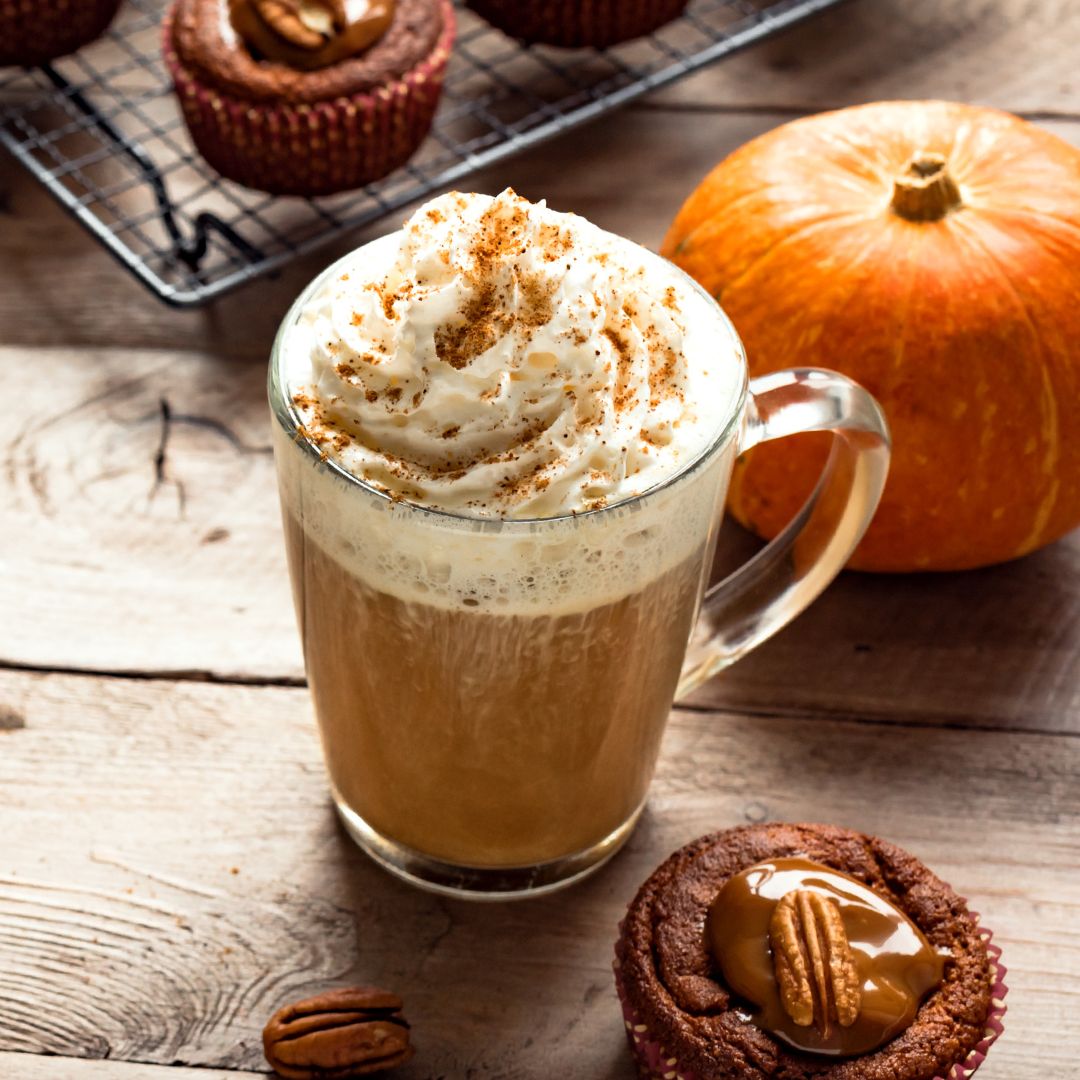 Homemade Pumpkin Spice Latte! With few ingredients and steps you can prepare this delicious and creamy coffee; just mix, froth, and serve and you're ready to go! 