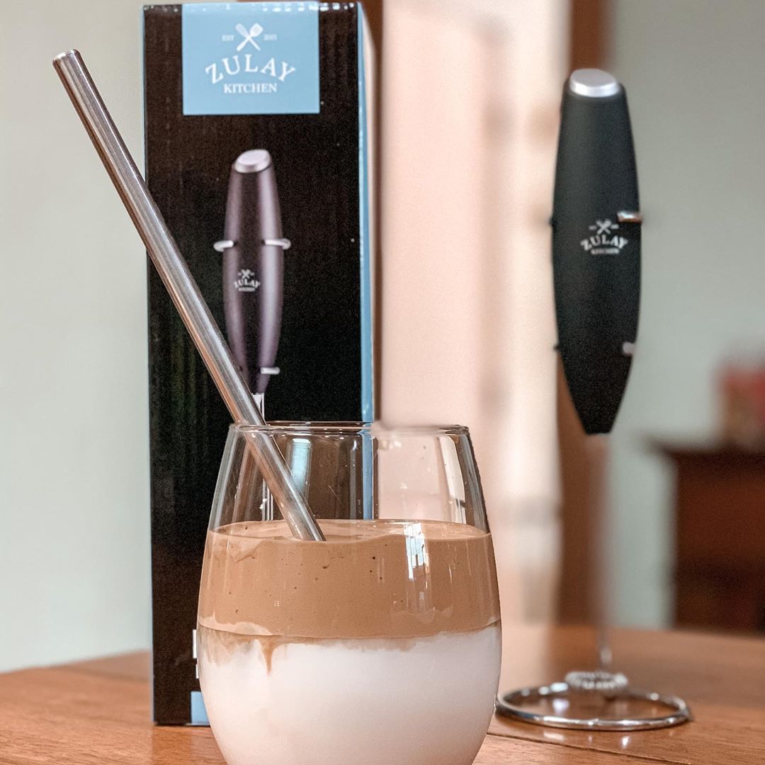 Destiny Uses The Milk Boss Milk Frother Daily! - Zulay Kitchen