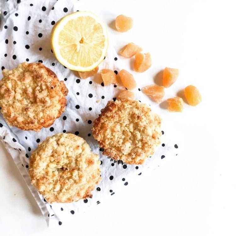 Lemon Candied-Ginger Muffins - Zulay Kitchen