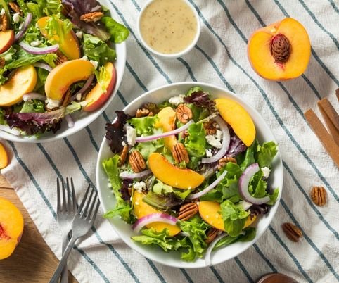 Peach Salad Recipe - Zulay Kitchen