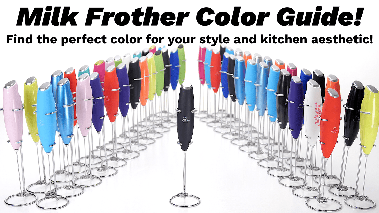 The Official Milk Boss Milk Frother Color Guide! - Zulay Kitchen
