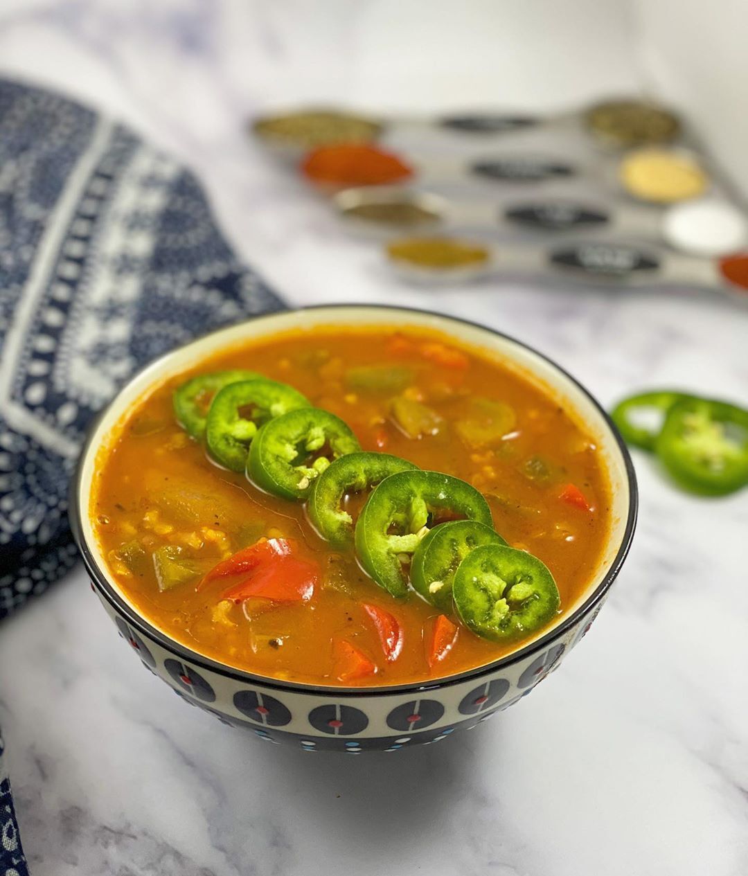 Vegetarian Stuffed Pepper Soup Recipe - Zulay Kitchen
