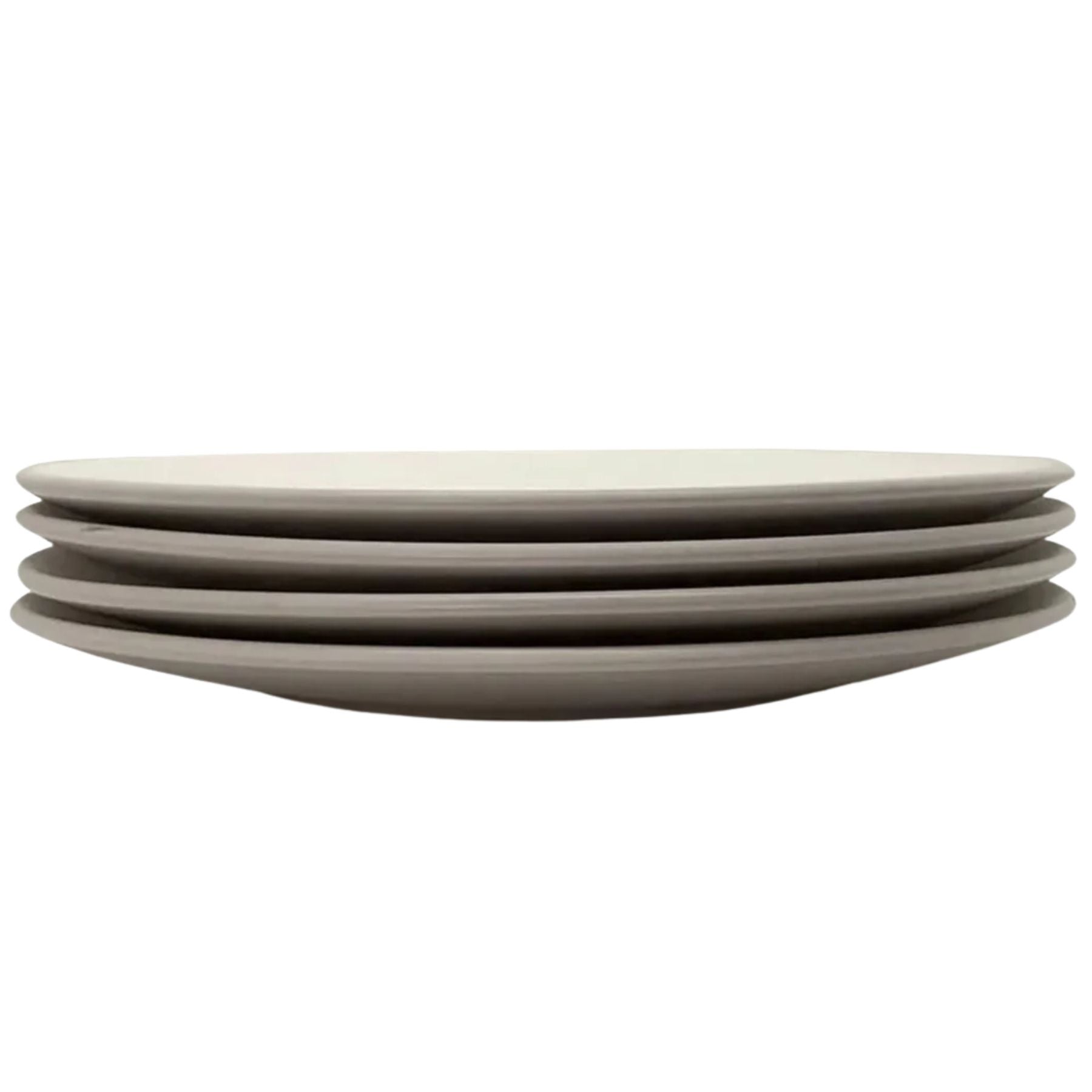 The Contour Dinner Plate - Set of 4 - Beige by Zulay Kitchen