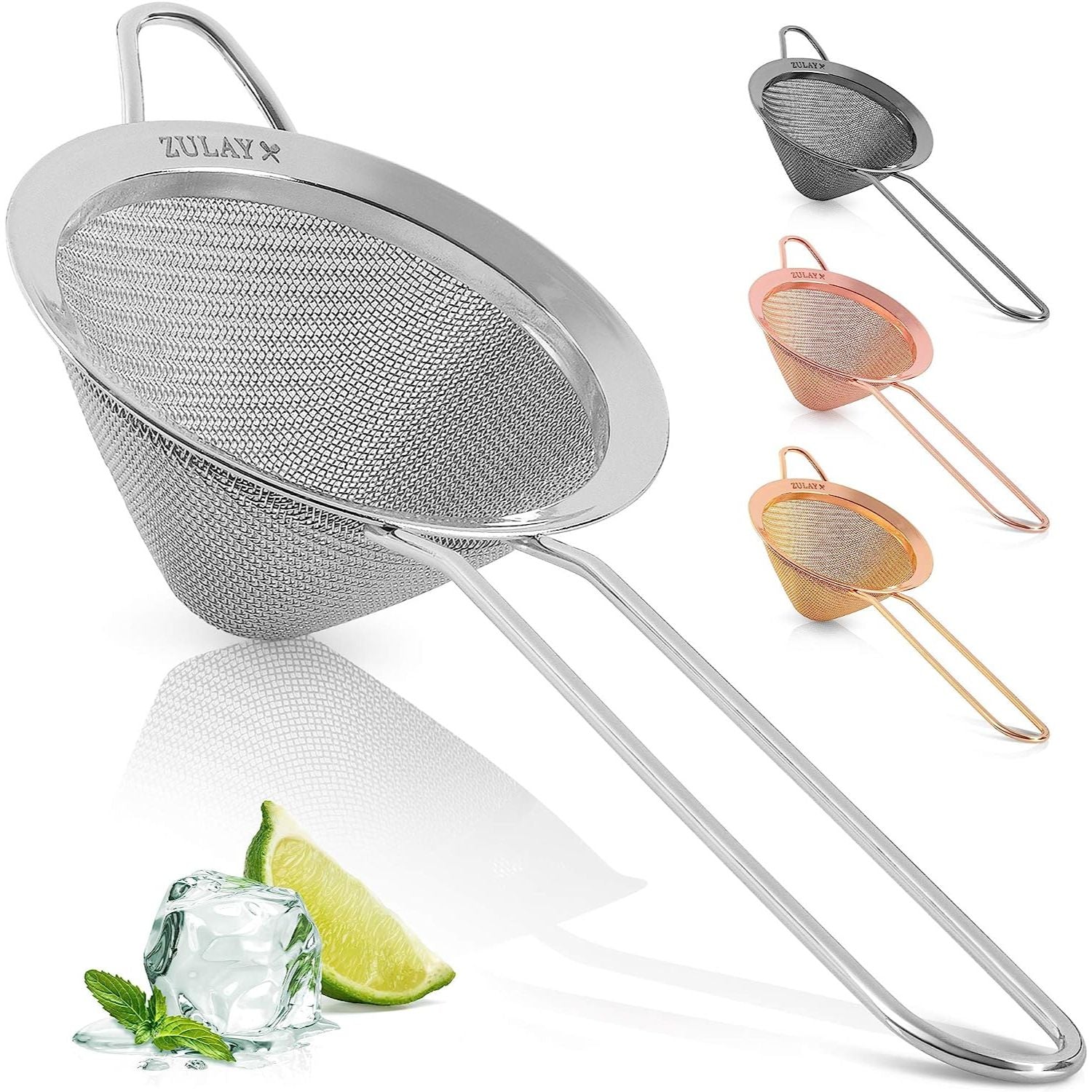 Cone Shaped Cocktail Strainer by Zulay Kitchen