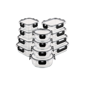 Borosilicate Glass Food Storage Container - Black by Zulay Kitchen