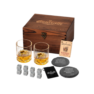 13-Piece Whiskey Latch Crate Set by Zulay Kitchen