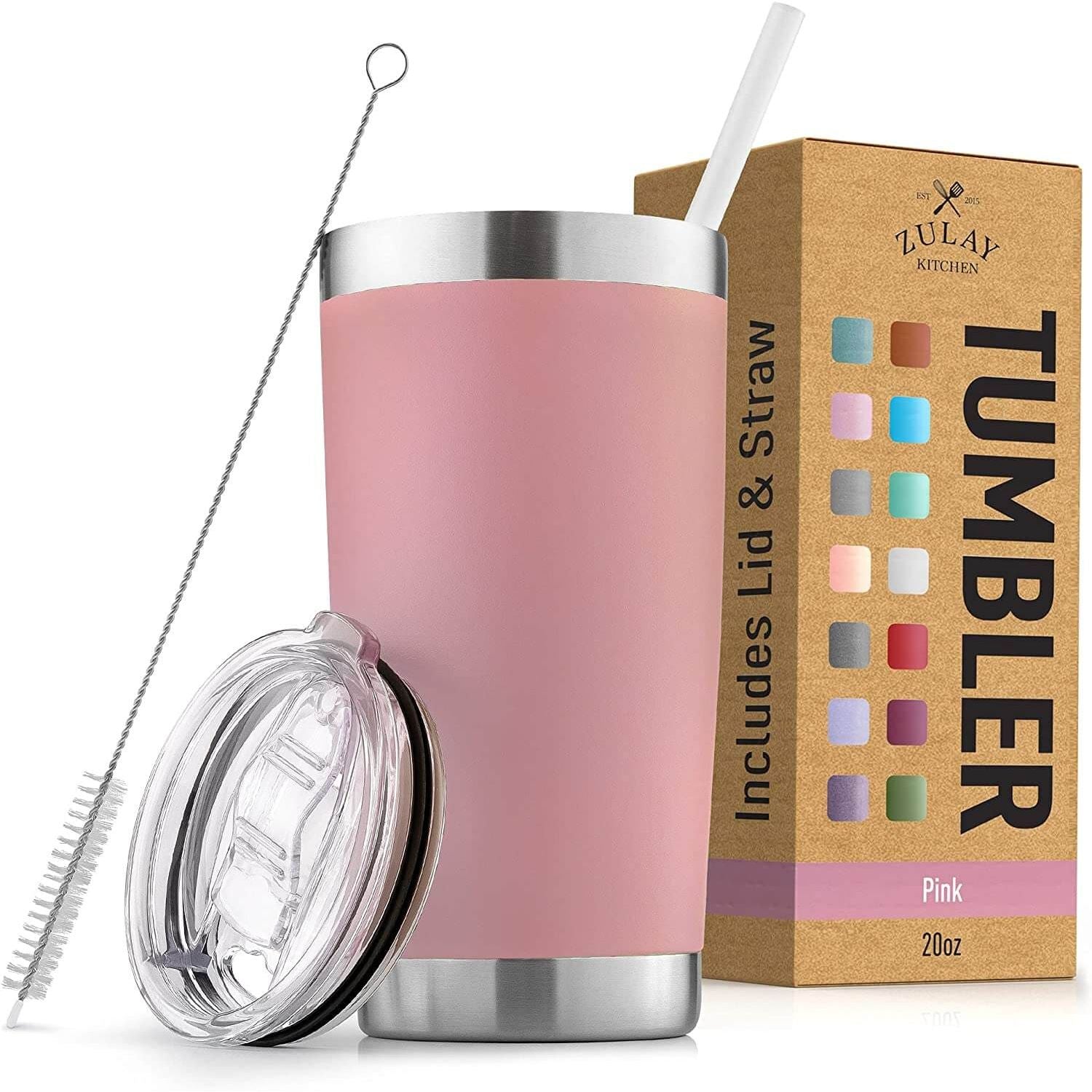 Tumbler With Lid and Straw - 20oz