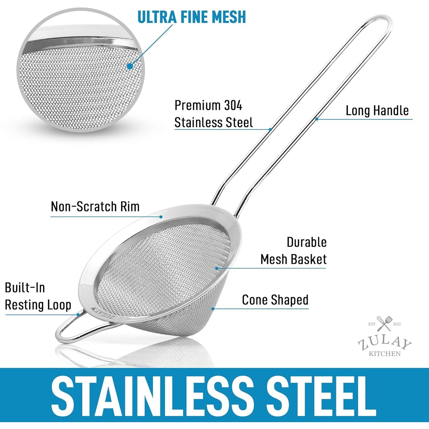 High quality Cone Shaped Cocktail Strainer