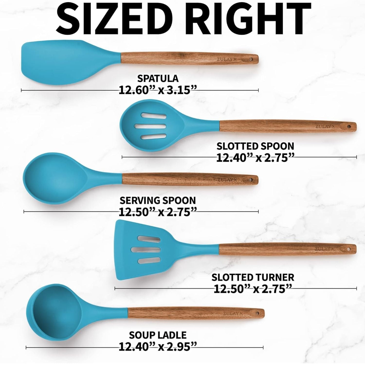 Zulay Kitchen Christmas Silicone Spatula with Utensil Holder - Acacia  Handles (5-Piece), 5 - Kroger
