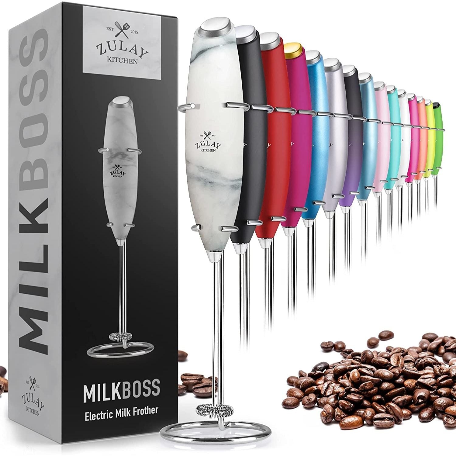Zulay Kitchen Premium Milk Frother With Stand