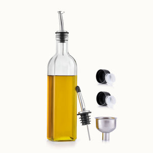 Olive Oil Dispenser Bottle with Accessories-1 Pack - Clear by Zulay Kitchen