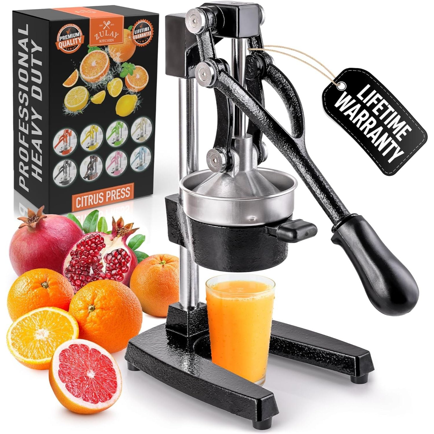 Heavy Duty Citrus Juicer with Removable Strainer