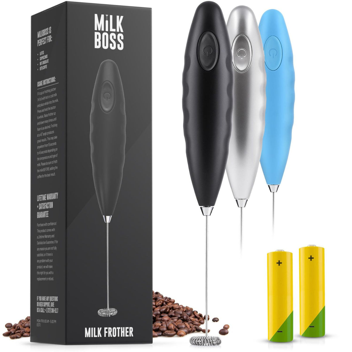  Milk Boss Powerful Milk Frother Handheld With Upgraded