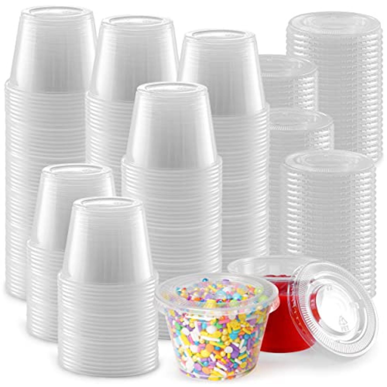Simple Craft Clear Condiment Cups with Lids