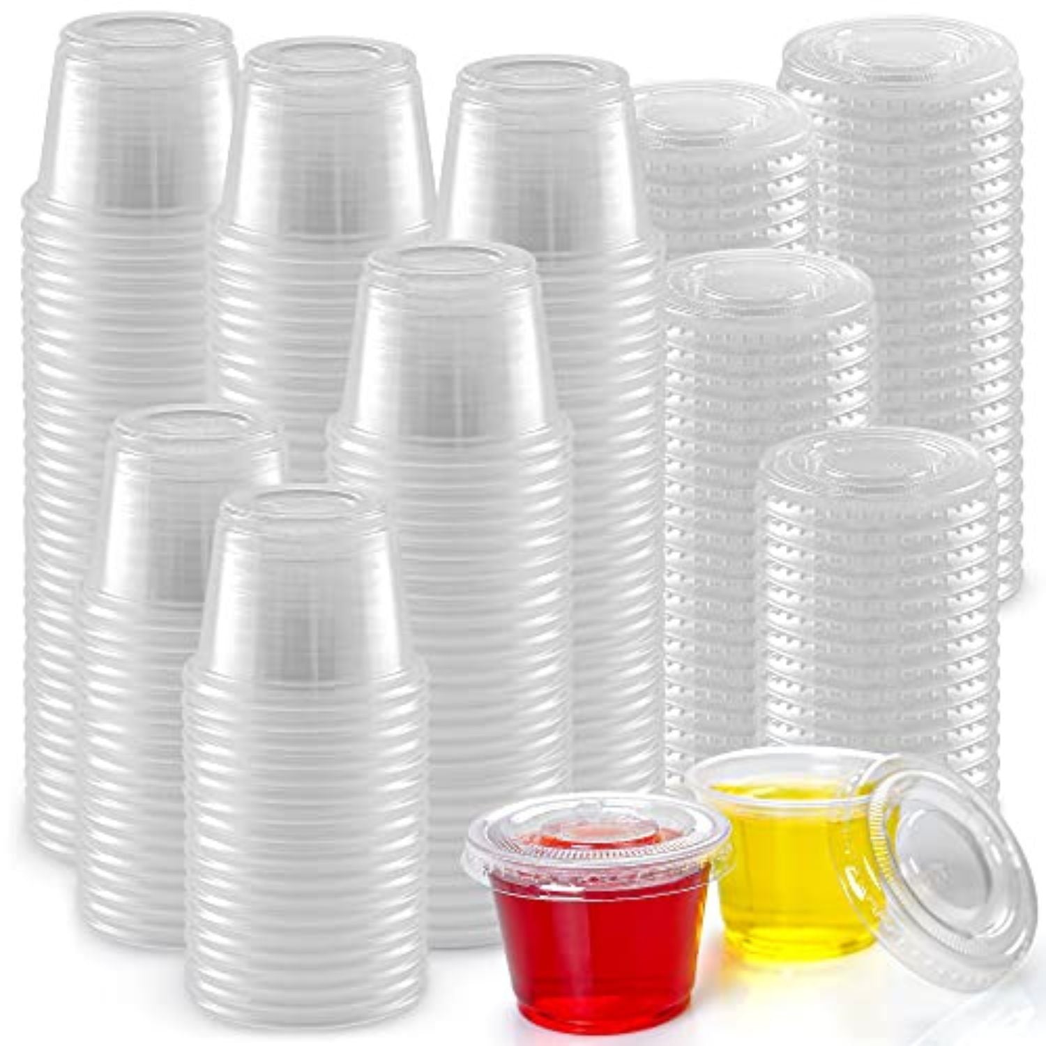 Simple Craft Clear Condiment Cups with Lids