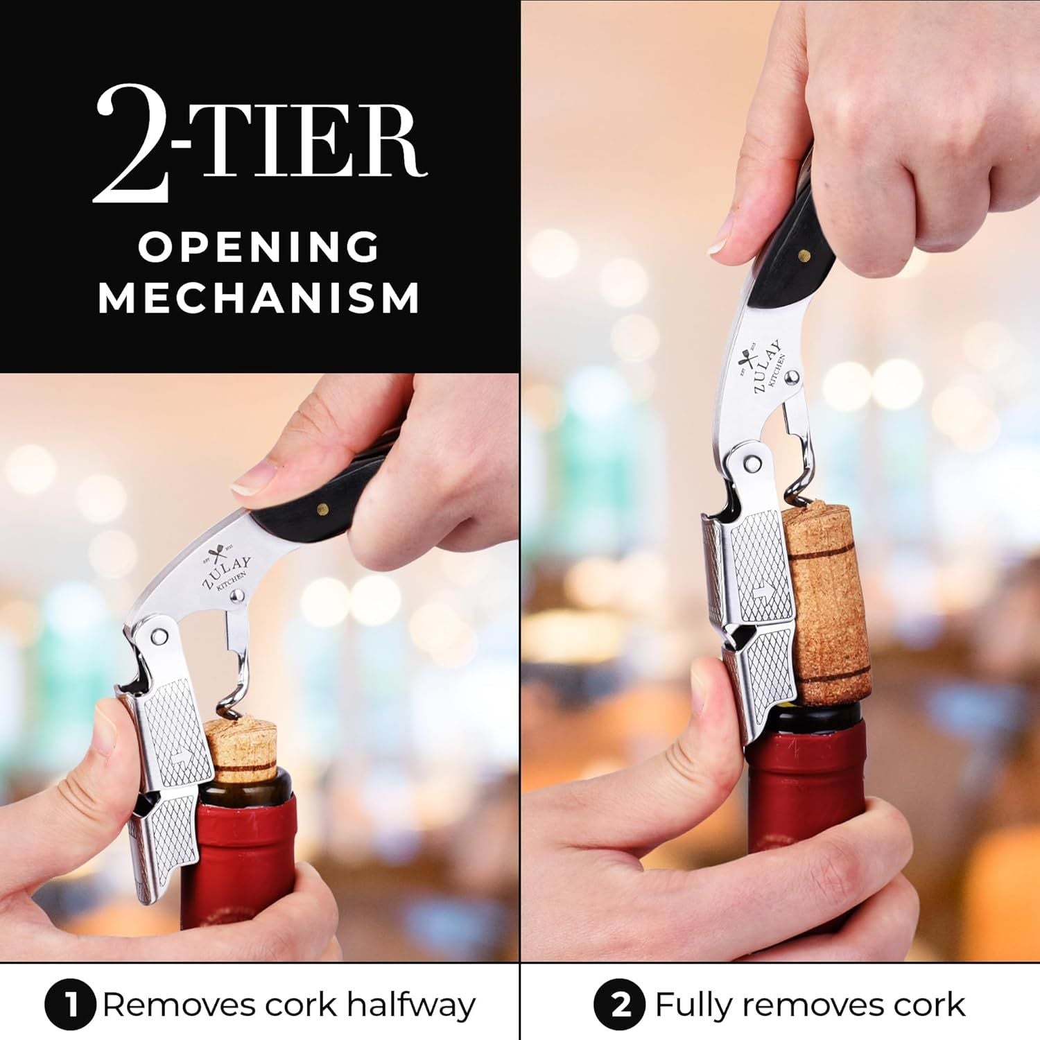 Waiter’s Corkscrew Bottle Opener