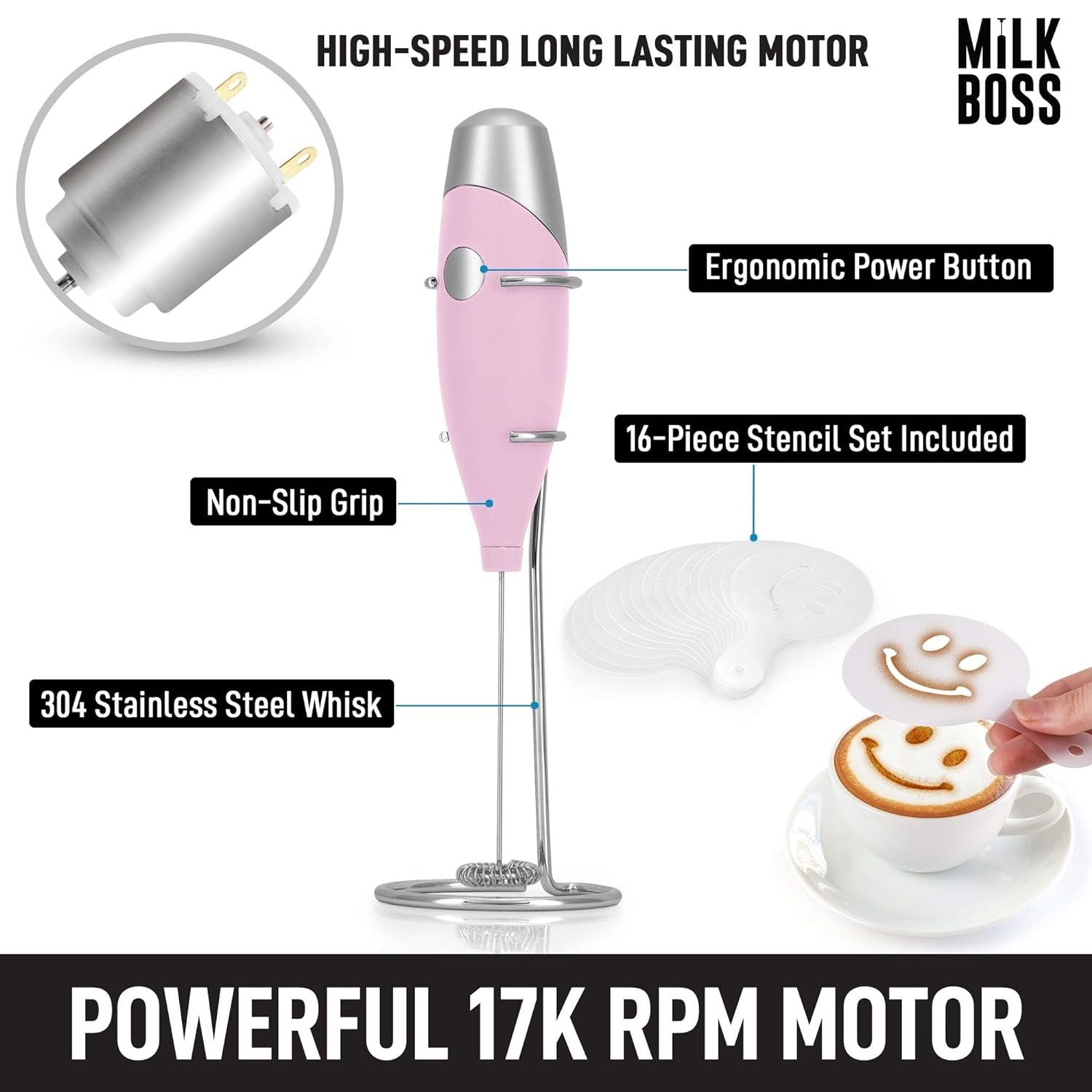 Milk Frother with Powerful motor