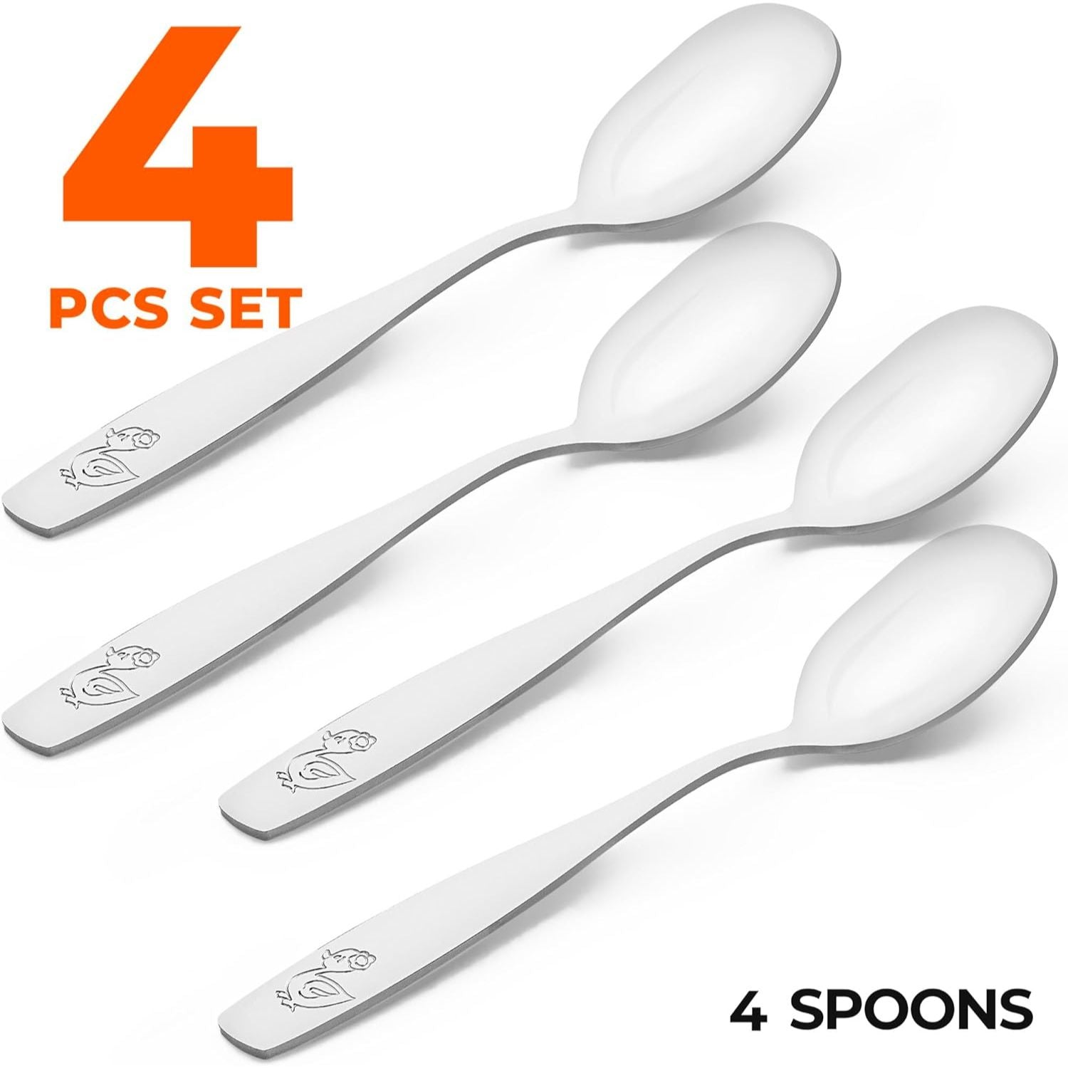 Flatware Set Spoons & Forks for Toddlers by Zulay Kitchen