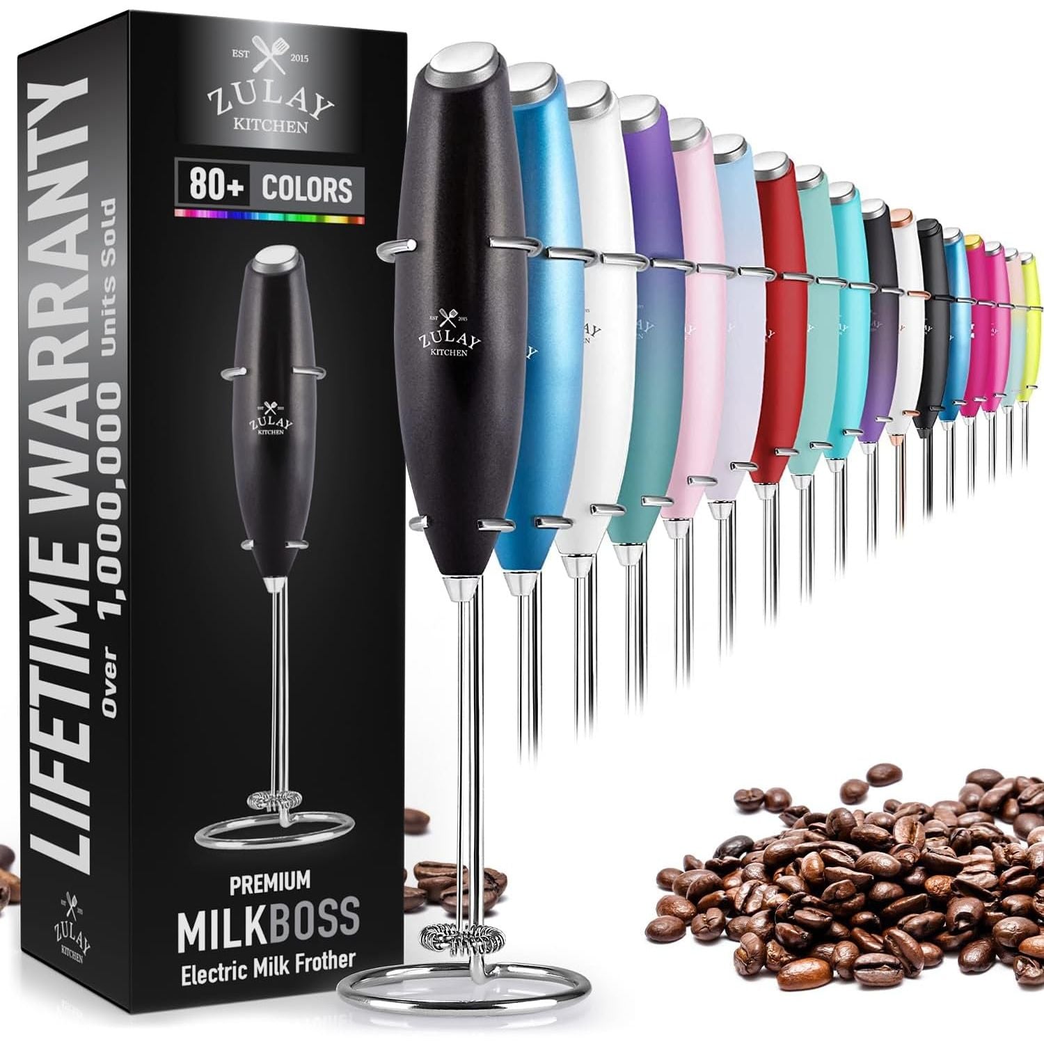 Zulay ZK Milk Frother OG with Stand - 20263286