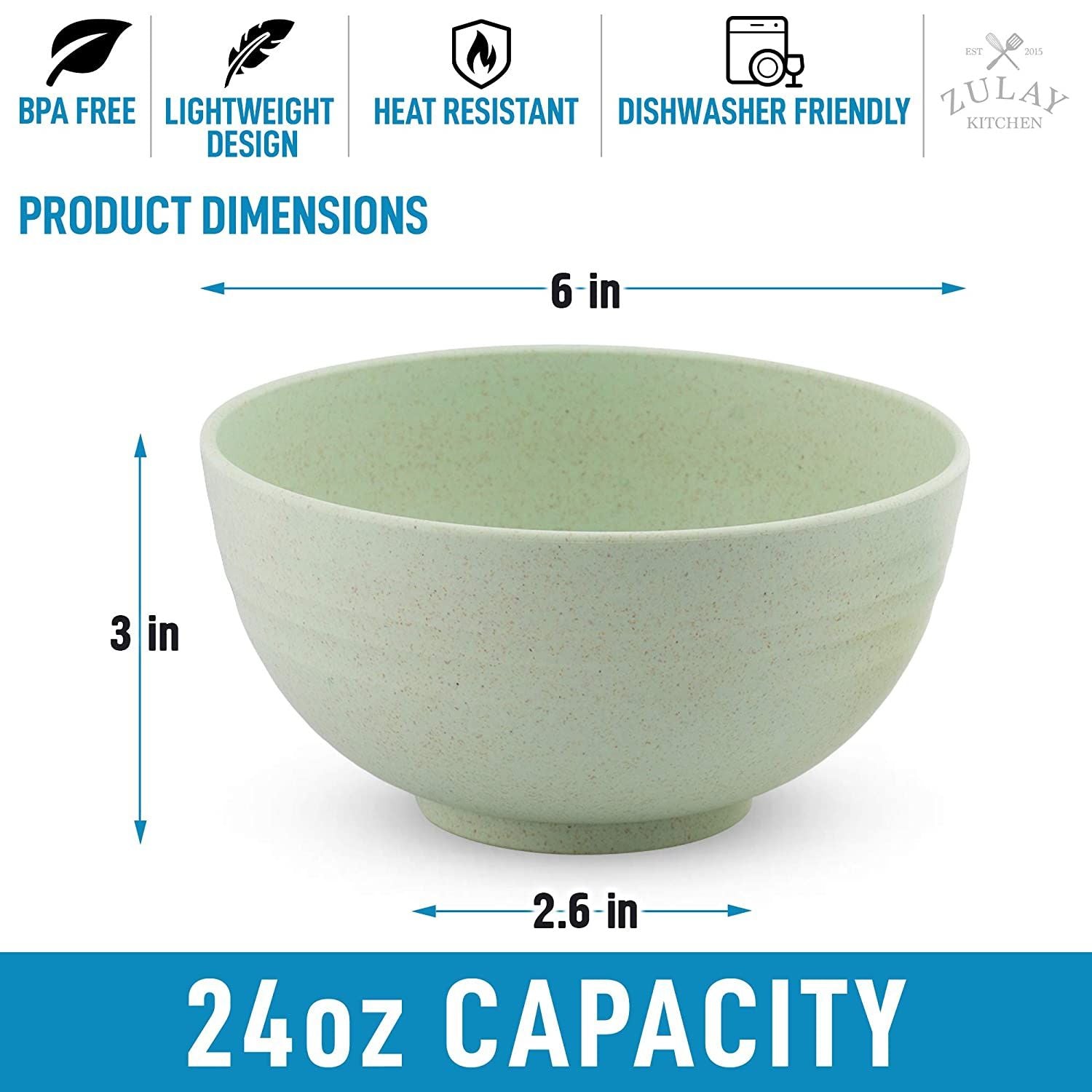 eco friendly bowls by Zulay Kitchen