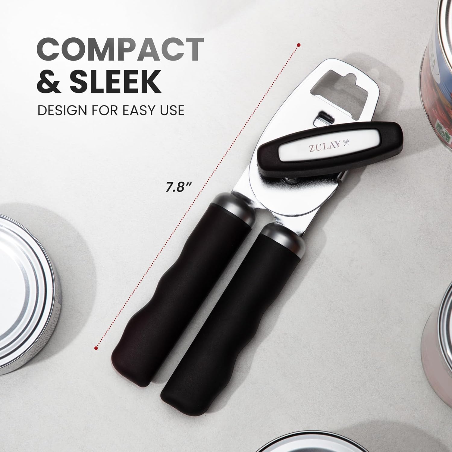 Easy-to-Use Can Opener with Compact, Ergonomic Design by Zulay Kitchen