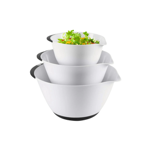 3-Piece Plastic Mixing Bowl Set by Zulay Kitchen