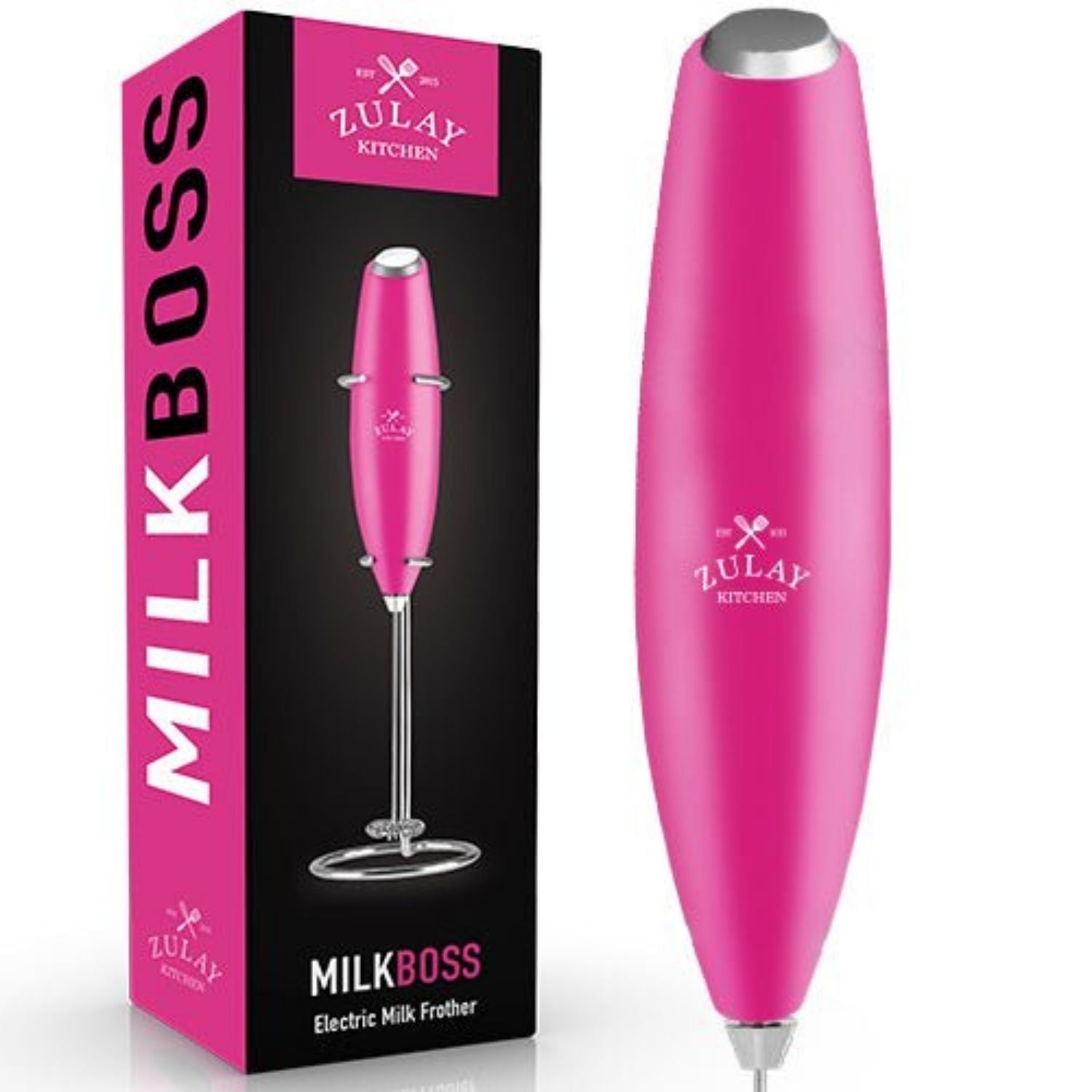 Zulay Kitchen Milk Frother (Without Stand) - Hot Pink with Gold Button, 1 -  Jay C Food Stores