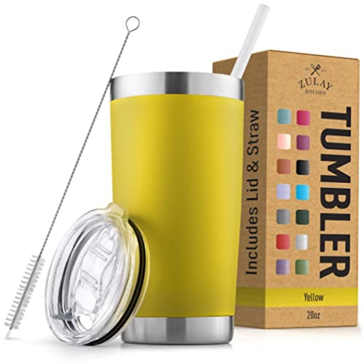 Tumbler With Lid and Straw - 20oz