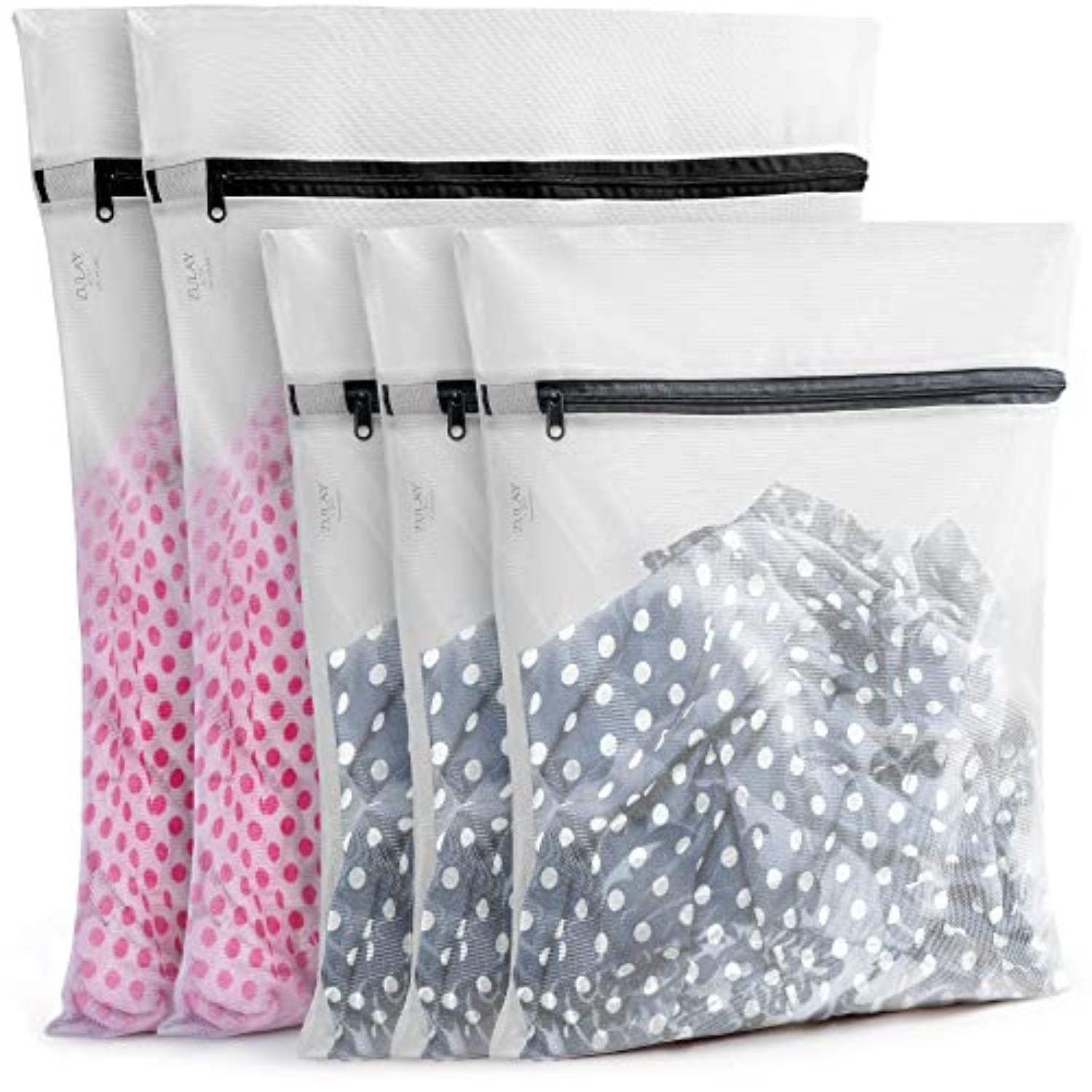 Zulay Home Mesh Laundry Bags, 3 Pack Mix1