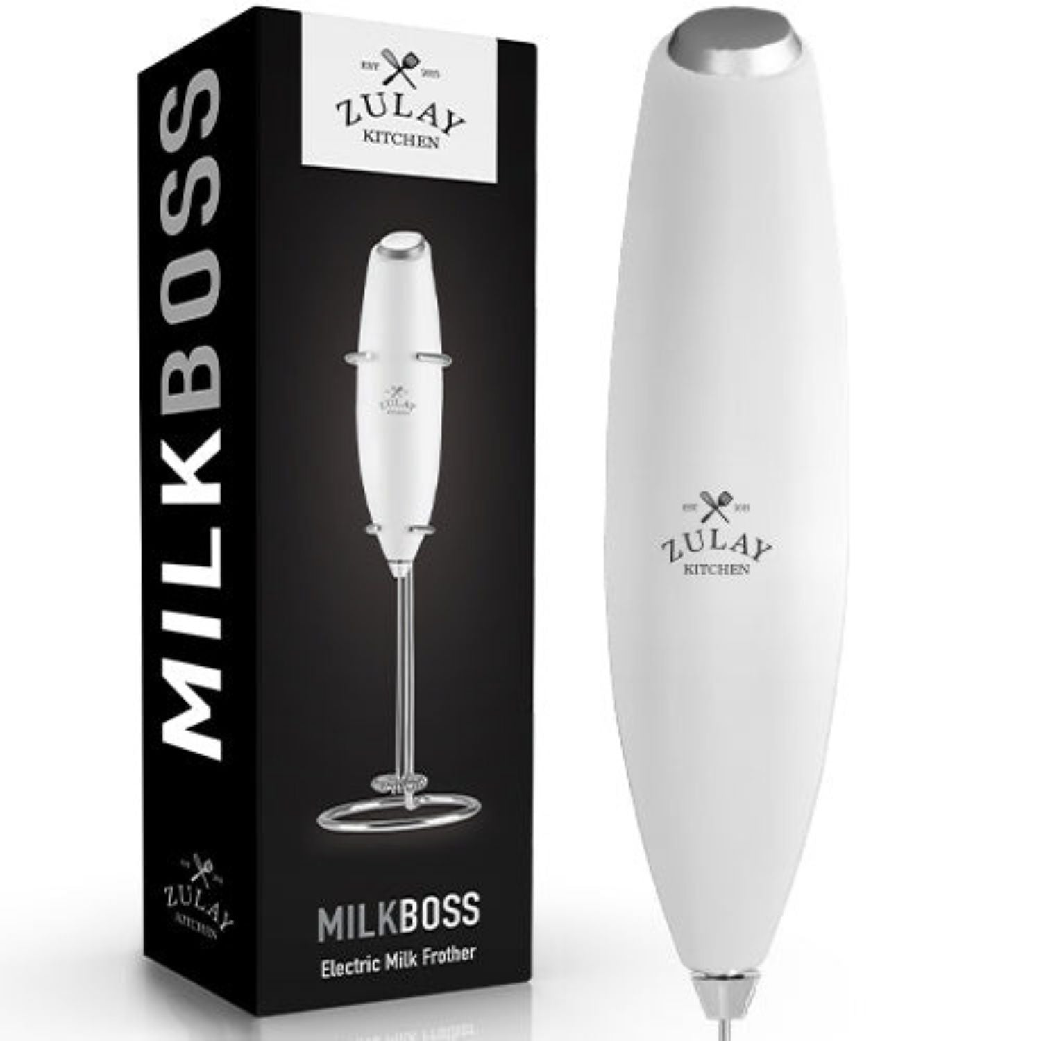 Zulay Kitchen MILK BOSS Milk Frother With Stand - Cotton Candy, 1 - Fry's  Food Stores