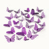 3D Butterfly Wall Decor - 24 Pieces-Metallic Purple 3D by Zulay Kitchen