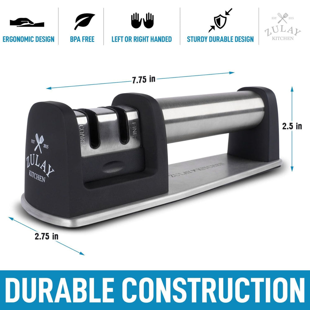 Knife Sharpener (2-Stage) | Zulay Kitchen